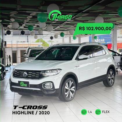 VOLKSWAGEN T-CROSS 1.4 250 TSI TOTAL FLEX HIGHLINE AUTOMÁTICO VOLKSWAGEN T-CROSS 1.4 250 TSI TOTAL FLEX HIGHLINE AUTOMÁTICO